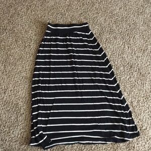 Black and White Maxi Skirt